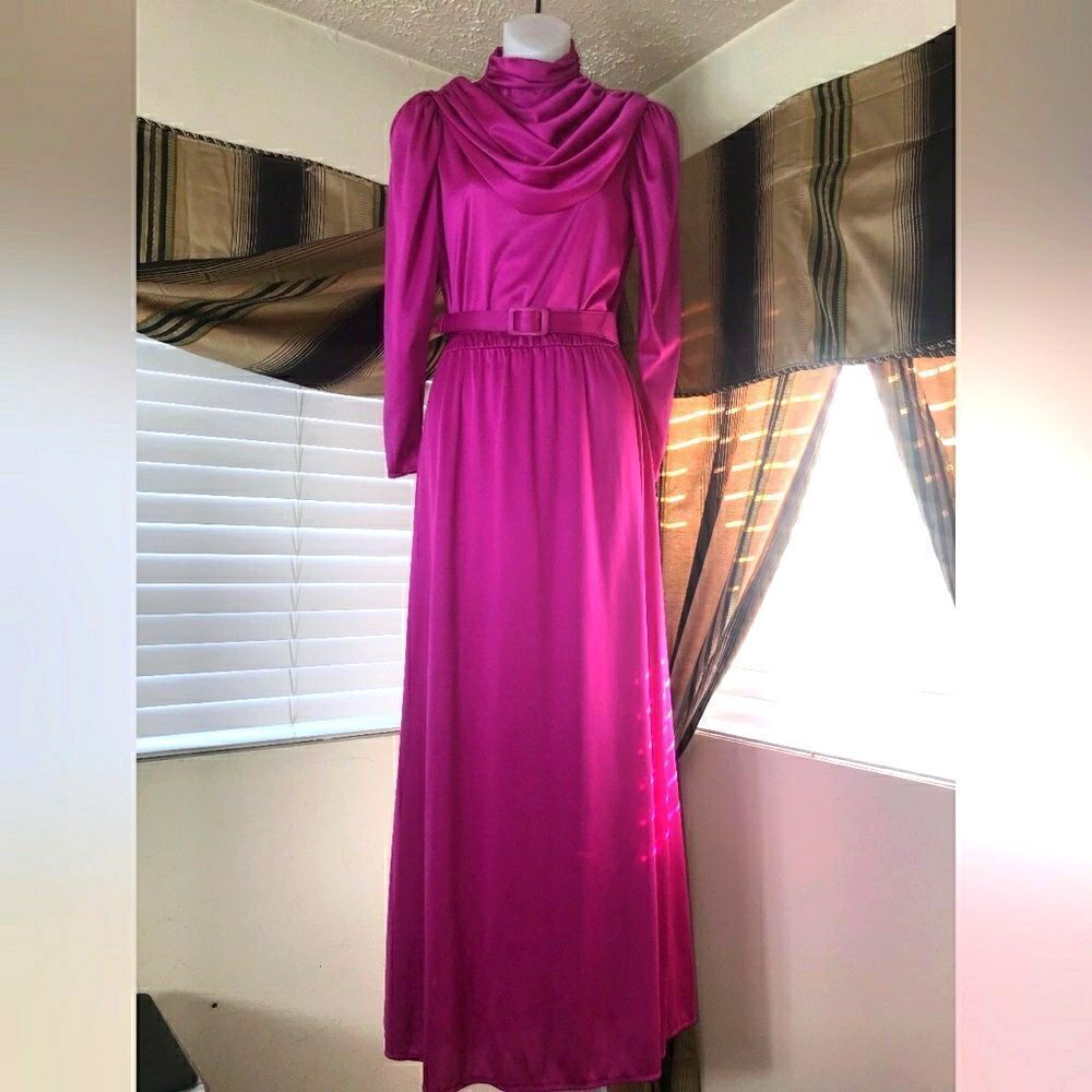 Mister Jay Vintage Fuchsia Dress Size M